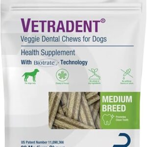 Vetradent® Veggie Dental Chews for Medium Dogs