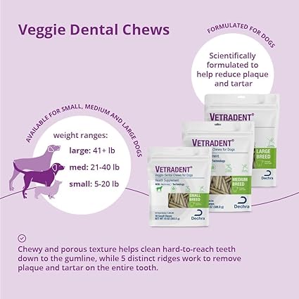 Vetradent® Veggie Dental Chews for Medium Dogs - Image 3